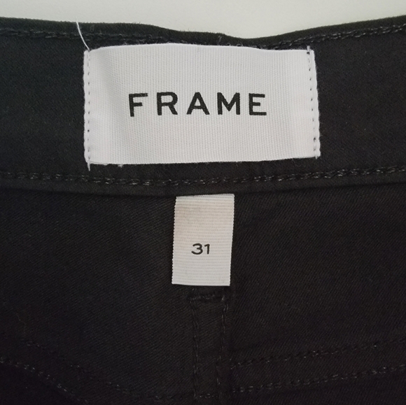 FRAME Le High Skinny Coated Noir Coated Jeans NWT 31 - Picture 8 of 14
